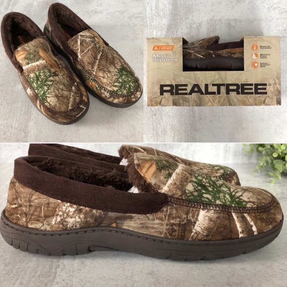 Realtree Shoes Realtree Memory Foam Mens Slippers Camouflage